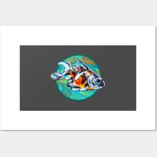 Juno the Goldfish Pattern by Robert Phelps Posters and Art